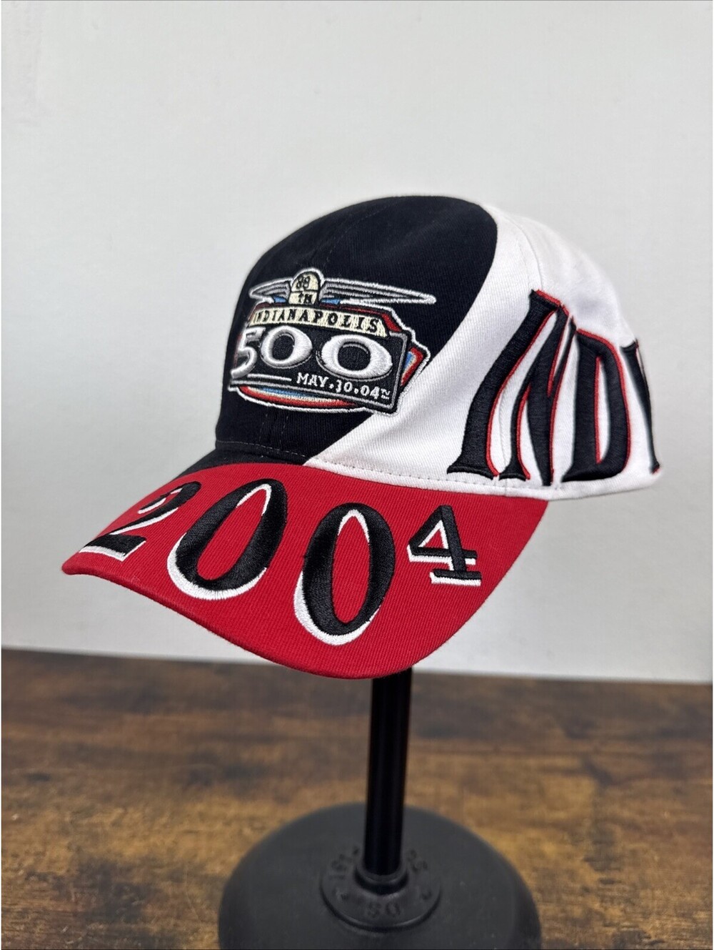 Indianapolis 500 Wrap Around Adjustable Cap Hat 88th Running 2004 Vintage Rare